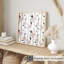 «Floral Stripes and Flowers VII Glam», reproduction d'art non encadrée-317497025