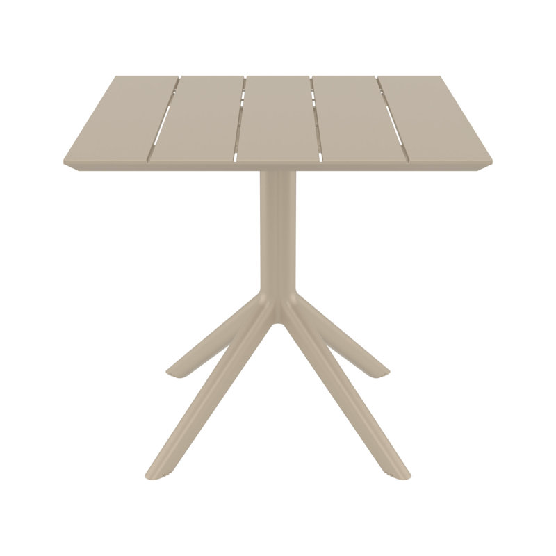 Paris Square Dining Table, 29" H x 31.5" W x 31.5" D, Taupe