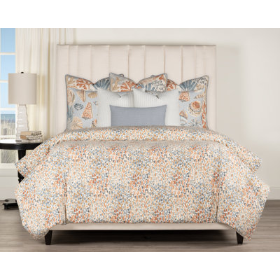 Magnolia Home Fashions Waterside Sunset Coastal Duvet Cover & Insert Set