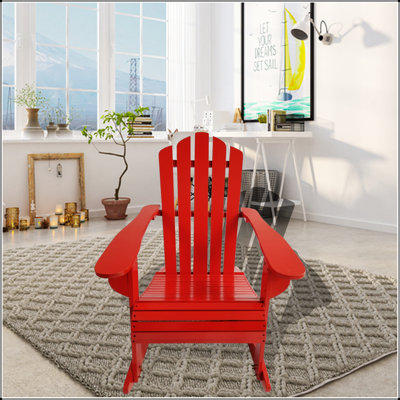 Chaise Adirondack inclinable en bois