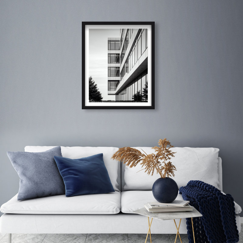 Glass Labyrinth II Framed Graphic Art, 25.5"H x 21.5"W, Black Shadowbox