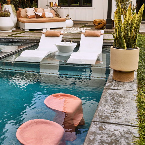 Ledge Lounger Signature In Pool Chaise Lounge (2) | Wayfair