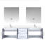 Meuble-lavabo avec comptoir en marbre, robinet inclus, miroirs à DEL de 30 po - Robinet et teinture pour la durabilité du robinet, surface-902411424
