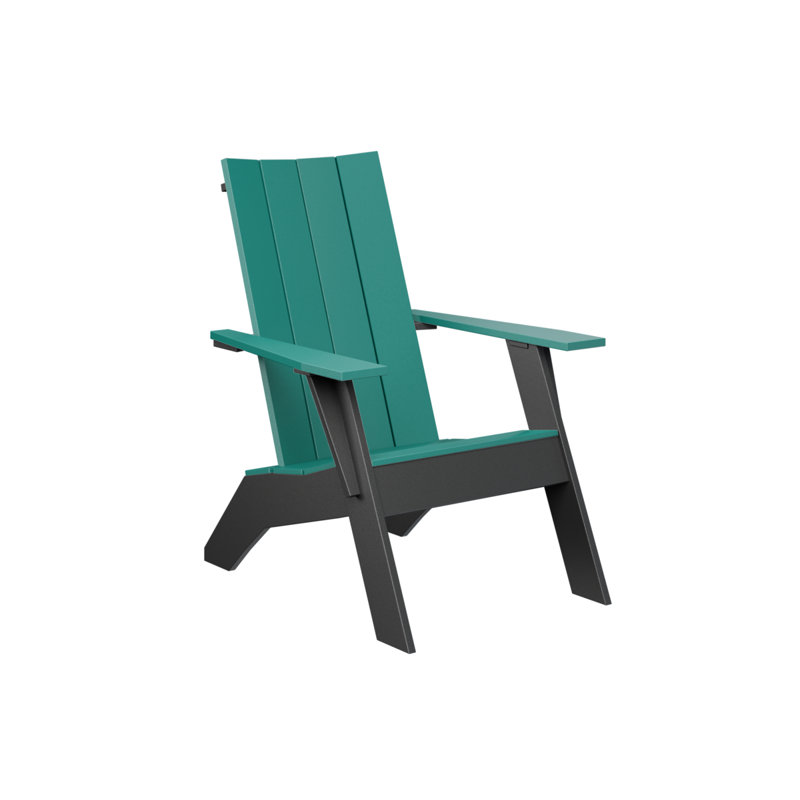 Berlin Gardens Nordic Adirondack Chair, Teal/Matte Black