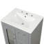 Meuble-lavabo de 24 po avec lavabo, deux tiroirs, porte et tablette réglable, fabrication en bois massif et panneau de fibres à densité moyenne-116332552
