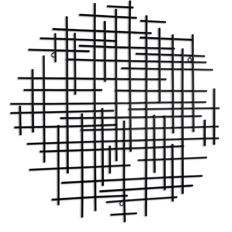 Sculpture dimensionnelle ronde suspendue 30 po x 30 po