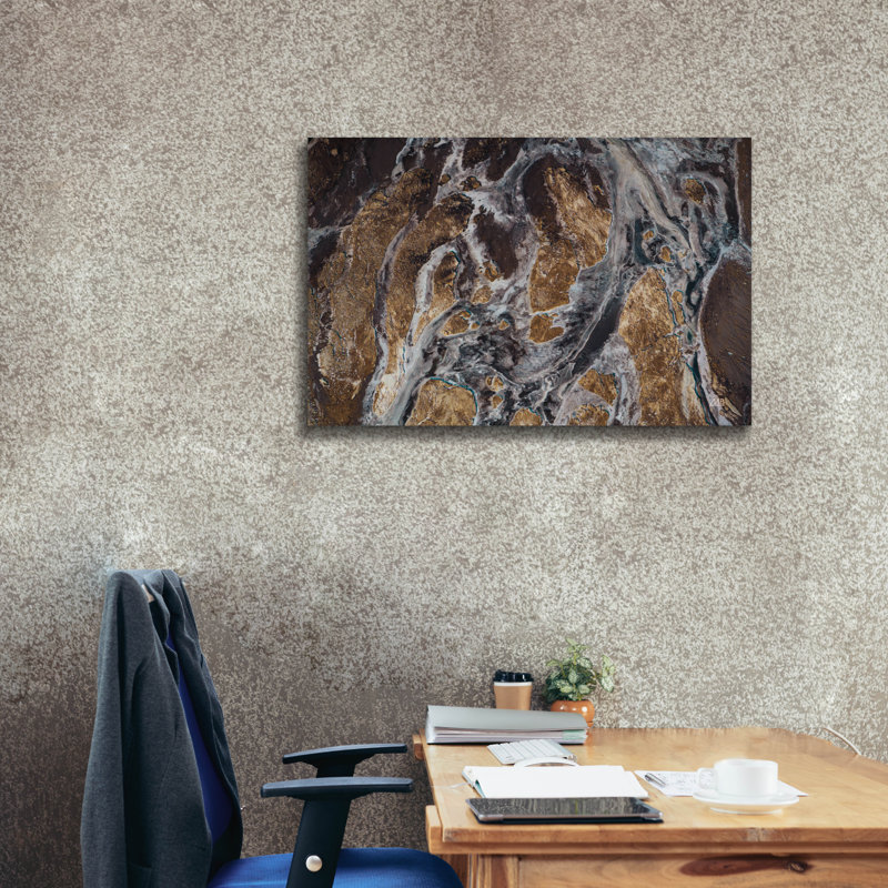 "Epic Graffiti" Over Island "par Max Blakesberg, art mural sur toile, H 26 po x l 40 po