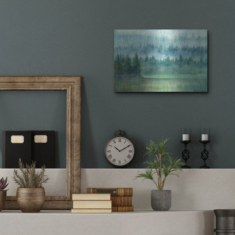 Art mural en métal Millwood Pines «Around The Point» par Danhui Nai, H 12 po x l 12 po
