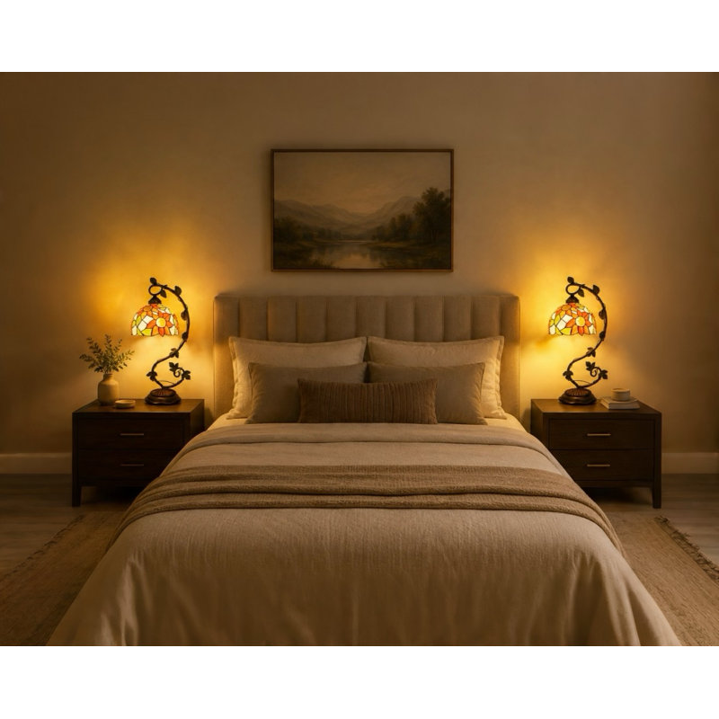 Ensemble de 2 lampes de table Tiffany