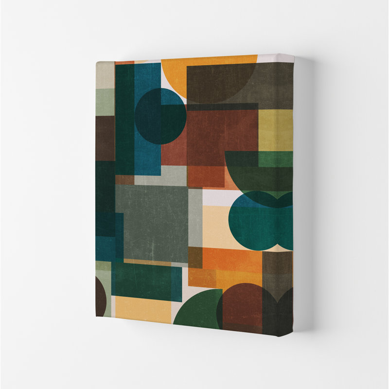 Colourful Abstract Modern - Print, No Frame, 29.7cm H x 21cm W x 4cm D