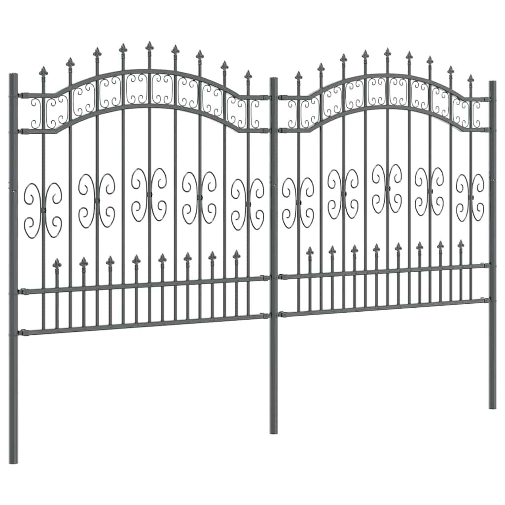 Vidaxl Garden Fence Powder-Coated Steel