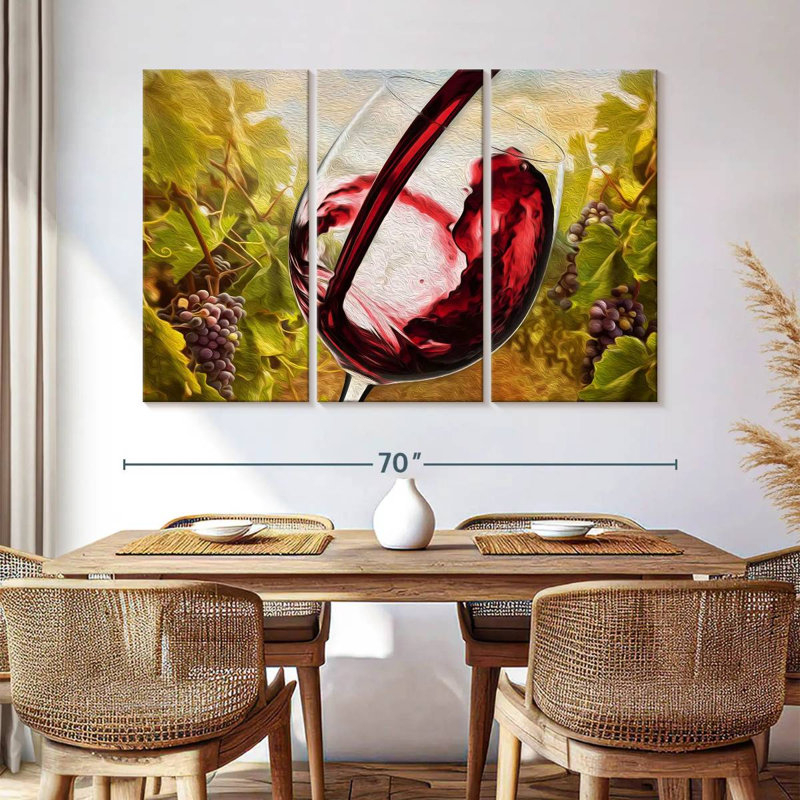 Yarlin Tuscan Vineyard, 42" H x 65" W