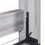 Lit double espace gris - Matelas sécuritaire et armoire pliable