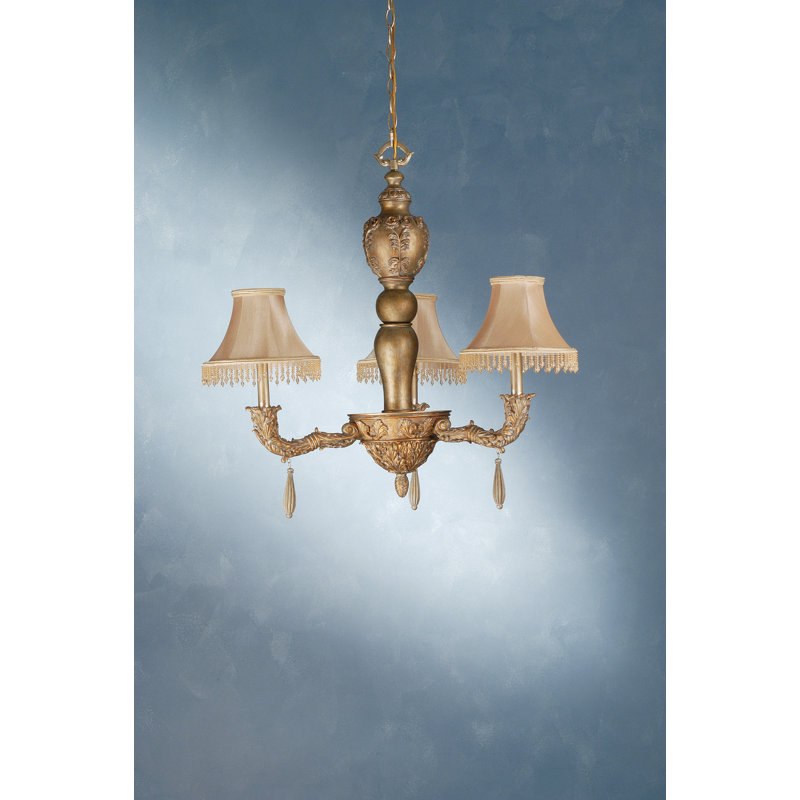 Lustre classique/traditionnel ombré 3 lumières monticello