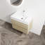 Meuble-lavabo mural 30 po avec lavabo en résine, 2 tiroirs à fermeture en douceur, ensemble KD-831741442-831741440
