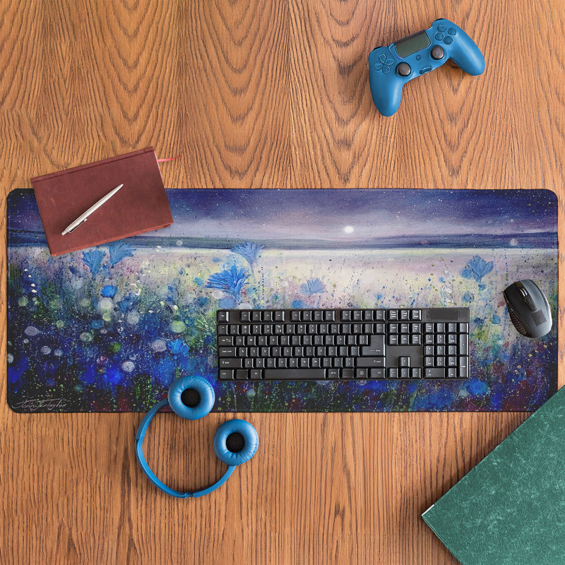 Fabric Desk Pad, 40 x 16