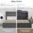 Mouad Velvet Upholstered Bed with Storage and LED Lights-214976839-214976838