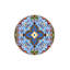 Blue Orange Traditional Motif Vintage Decorative Washable Rug-1535962319