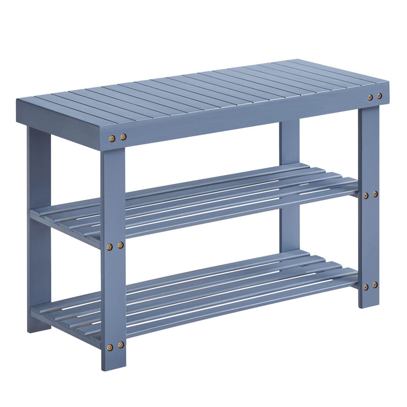 Mercidieu Bamboo Bench, Sky Blue