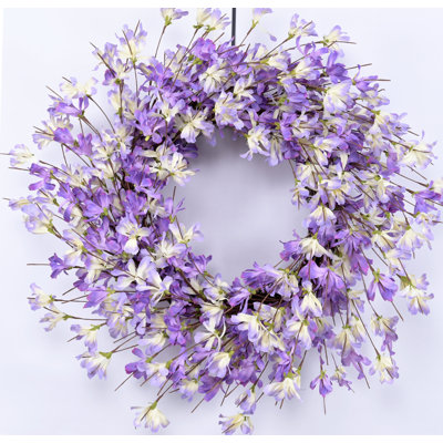 24" Handcrafted Forsythia No Holiday Wreath
