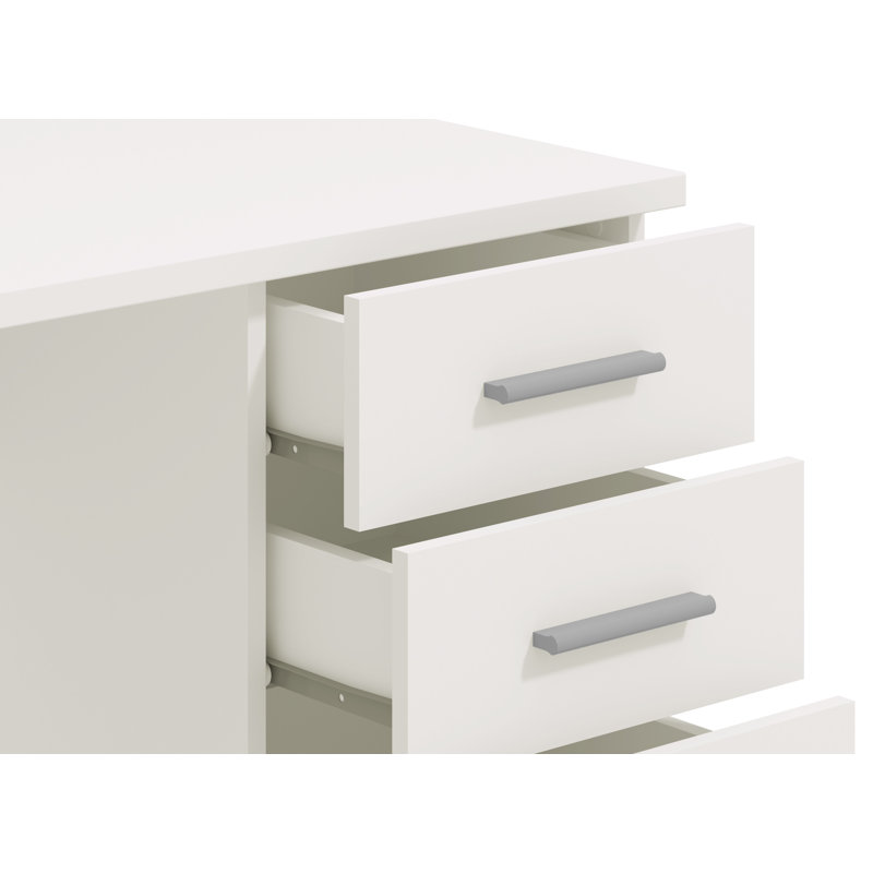 Macie Computer Desk, White