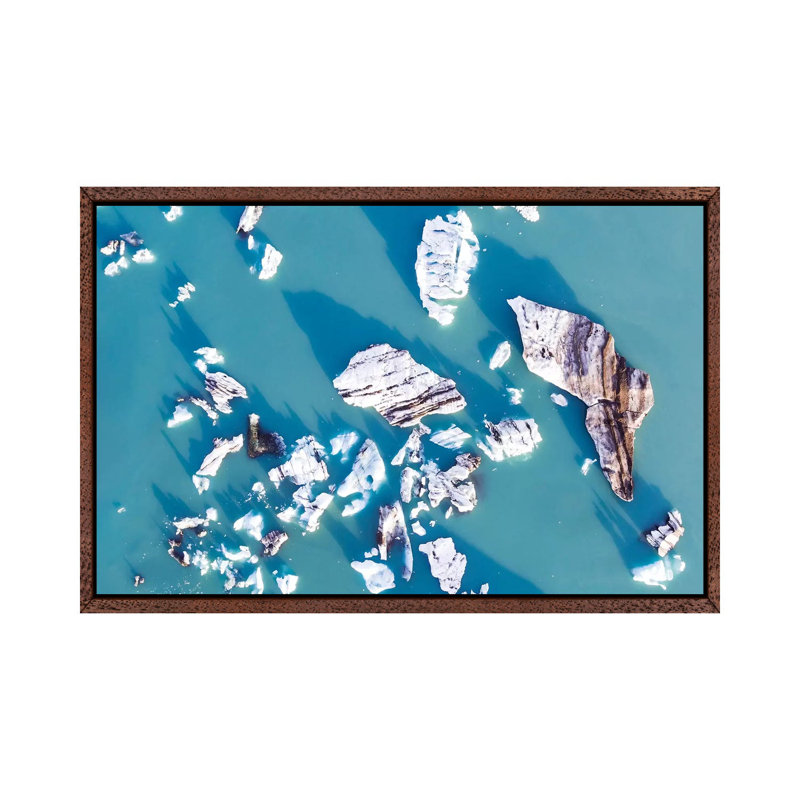Icebergs From The Air, Iceland by Matteo Colombo - Gallery-Wrapped Canvas Giclée on Canvas, 66.04 cm H x 45.72 cm W