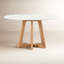 Creston Round Marble Dining Table-1261771381