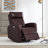 Corvin Genuine Leather Swivel Power Recliner-1570219393