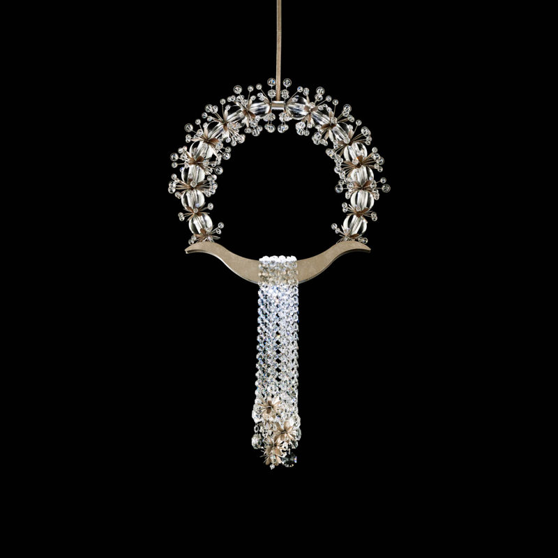 Laurel 1 - Light LED Pendant, Antique Silver