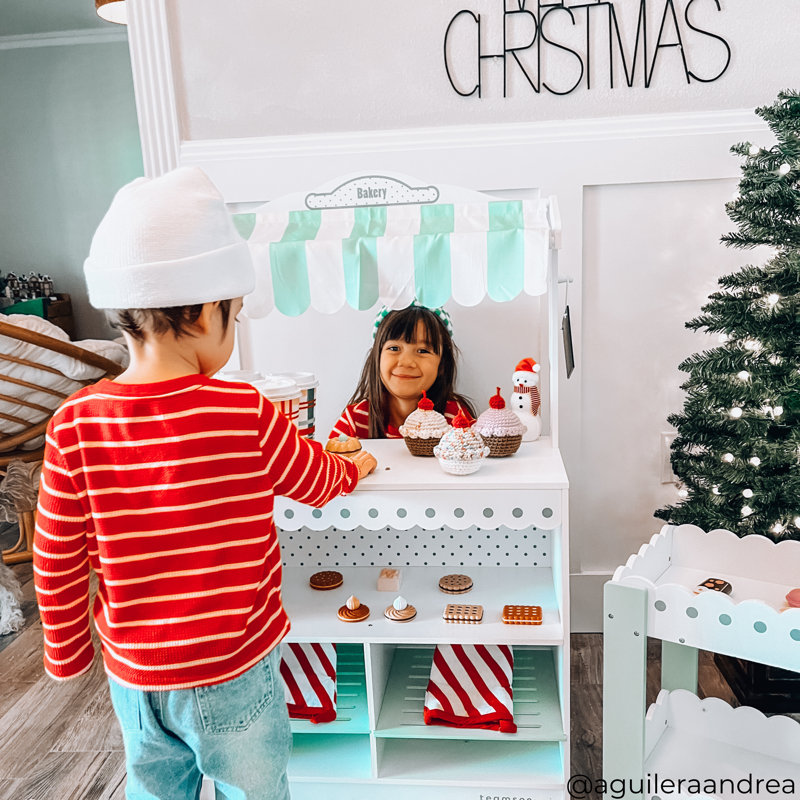 Teamson Kids My Dream Bakery Shop and Pastry Cart Wooden Play Set