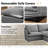 124" U-Shaped Cloud Couch, Linen Blend Spill-Proof Fabric Cloud Sectional Couches For Living Room, Convertible Modular Sectional Sofa With Deep Seats & High-Back, Removable Washable Sofa Covers-1443875799-1443875801-1443875800