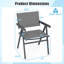 Ensemble de 4 chaises de patio avec siège en tissu respirant et dossier inclinable et accoudoirs confortables-205456503
