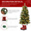Arbre de Noël DEL 4,5 pi avec lumières multicolores