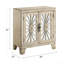 Armoire console au fini blanc antique