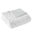 Housse de couette très grand / très grand - gris + blanc, tissé, attaches intérieures pour une stabilité et une literie de sécurité avec motif confortable, lavable à la machine