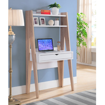 Mattson Ladder Desk with Hutch