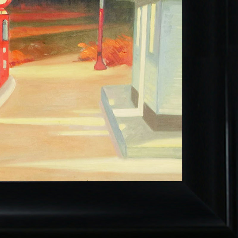1940" au gaz "par edward trémie-peinture sur toile encadrée, H 27 po x l 31 po x P 2 po, Noir