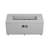 42 In. 60,000btu Fire Pit Propane Gas Fire Pit Table Rectangular Tabletop With Tank Cover In Faux Cement Gray
