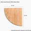 Corner Wall Shelf - Solid Wood Fan-Shaped Storage & Display-1631539510