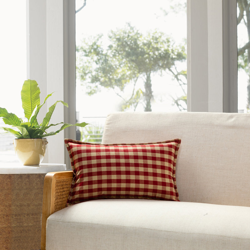 Coussin MICHAEL PENNEY / Buffalo Check, Rouge
