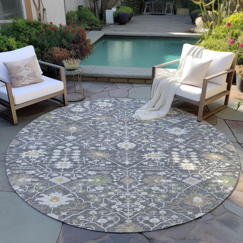 Chayden Indoor/Outdoor Chantille ACN1009 Area Rug, Round 8'