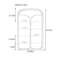 Tablette moderne en acier inoxydable-1416802886