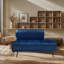Banc rembourré en similicuir de 54,98 po-1720254687