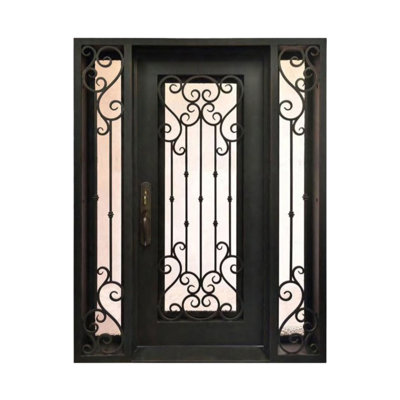 Ornate Sienna Single Iron Door