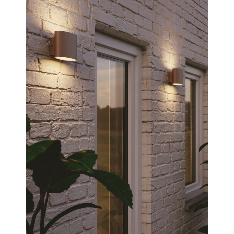 10cm H Integrated LED Outdoor Flush Mount, Bronze