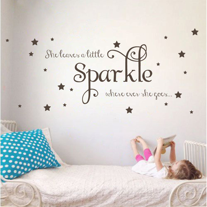 Décalcomanie murale sparkle, Brun, H 15 po x l 36 po x P 0,01 po