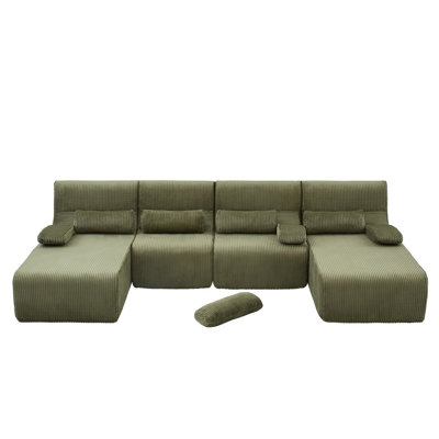 132.2'' Upholstered Sectional Sofa with Chaise