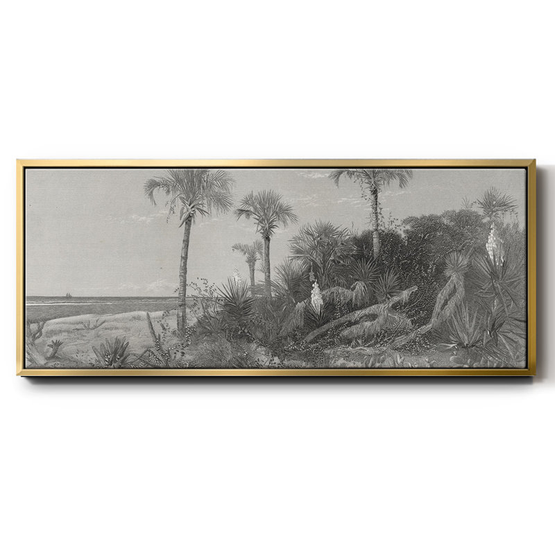 Sur la côte de la Floride - toile encadrée, H 20 po x l 50 po