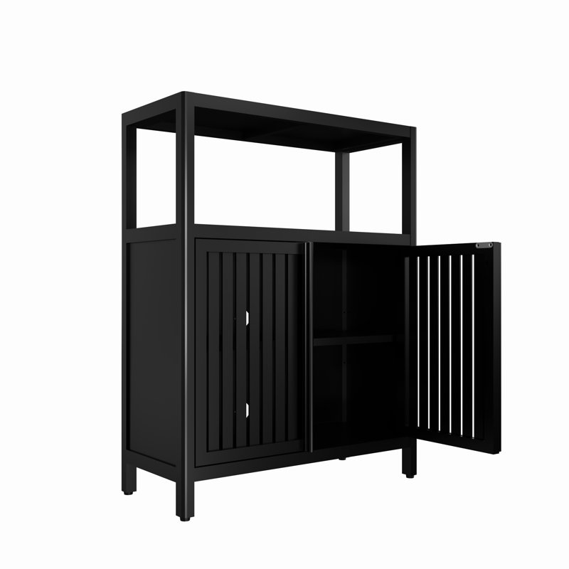 Armoire de rangement grande capacité en bambou