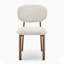 Merella Upholstered Fabric Dining Chairs Bronze Legs - Contemporary Sleek Design-126046978